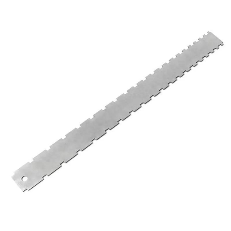 1 Pc Guitar Neck Notched Straight Edge Ruler Stainless Steel Guitar Fret Leveling Ruler Fret Guitar Level Luthier Tool Guitar Body