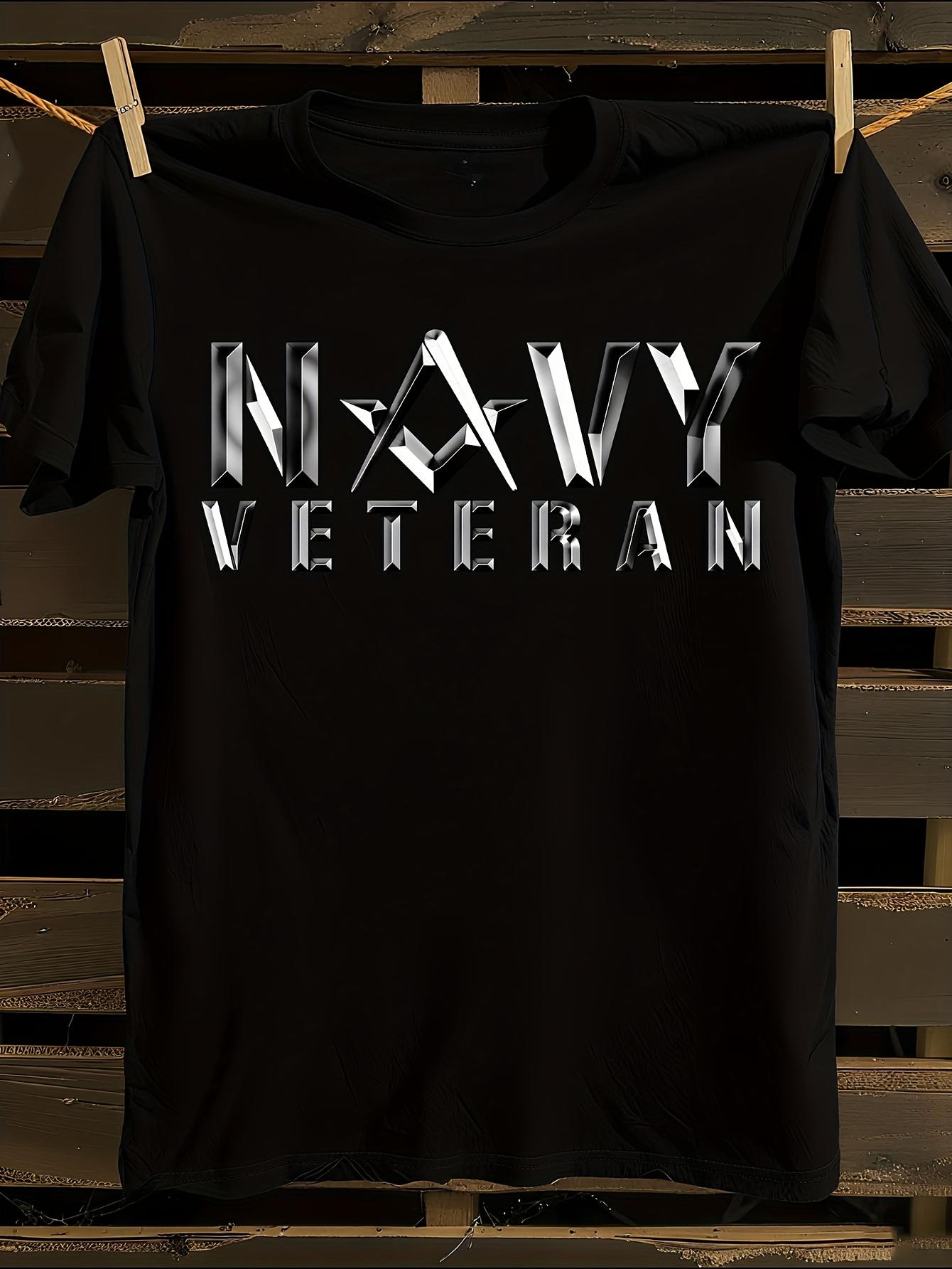 100% Cotton Navy Veteran T-shirt XXXXL