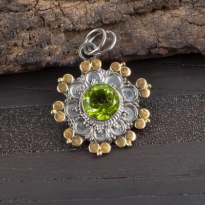 Peridot Pendant Gemstone Jewelry, 925 Solid Sterling Silver Pendant, Handmade Jewelry Birthstone Pendant, Gift For Him