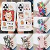For Honor 200 Case Honor200 Phone Cover Popular Flower Lovely Cartoon Cat Soft Silicone TPU Funda For Honor 200 Protector Bumper