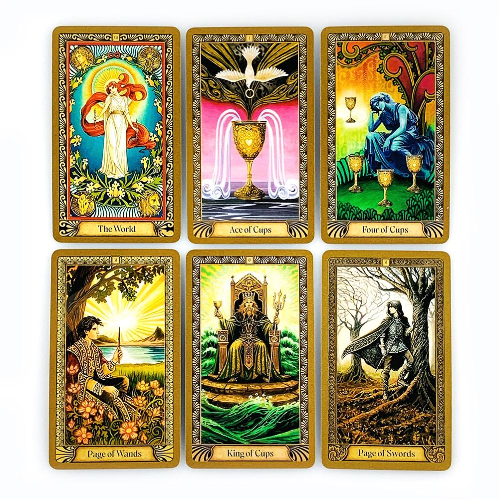 New Mystic Payche Tarot Cards 78 Cards Prediction Divination Tarot Deck Party Board Game Entertainment Leisure Cards Game