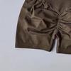 High Waist Yoga Sports Shorts Solid Color Slimming Running Shorts Solid Color