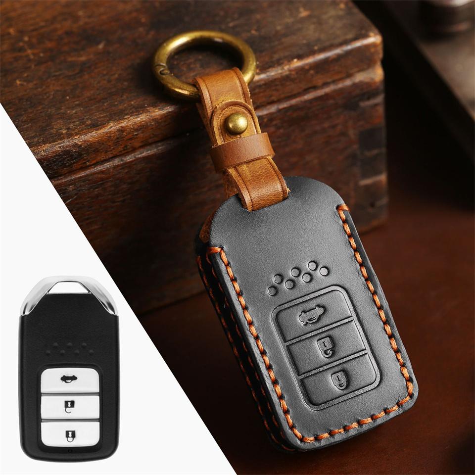 Car Key Case Key Shell Set for Honda CR-V ACCORD ODYSSEY CIVIC Ect All-inclusive Protection Keychain Accessories Holder Shell