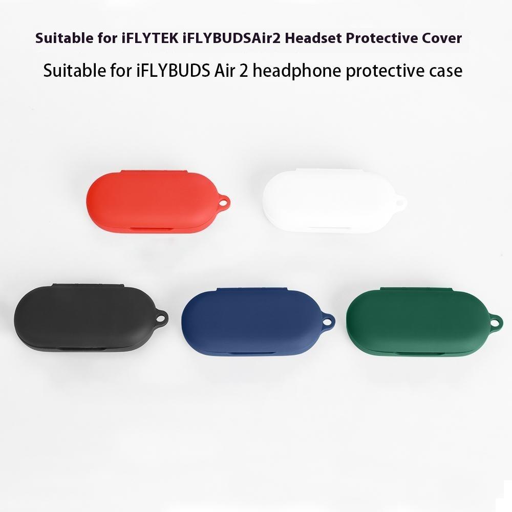 For iFLYBUDS Air 2 Protective Case Bluetooth-Compatible Earbuds Silicone Cover with Hook