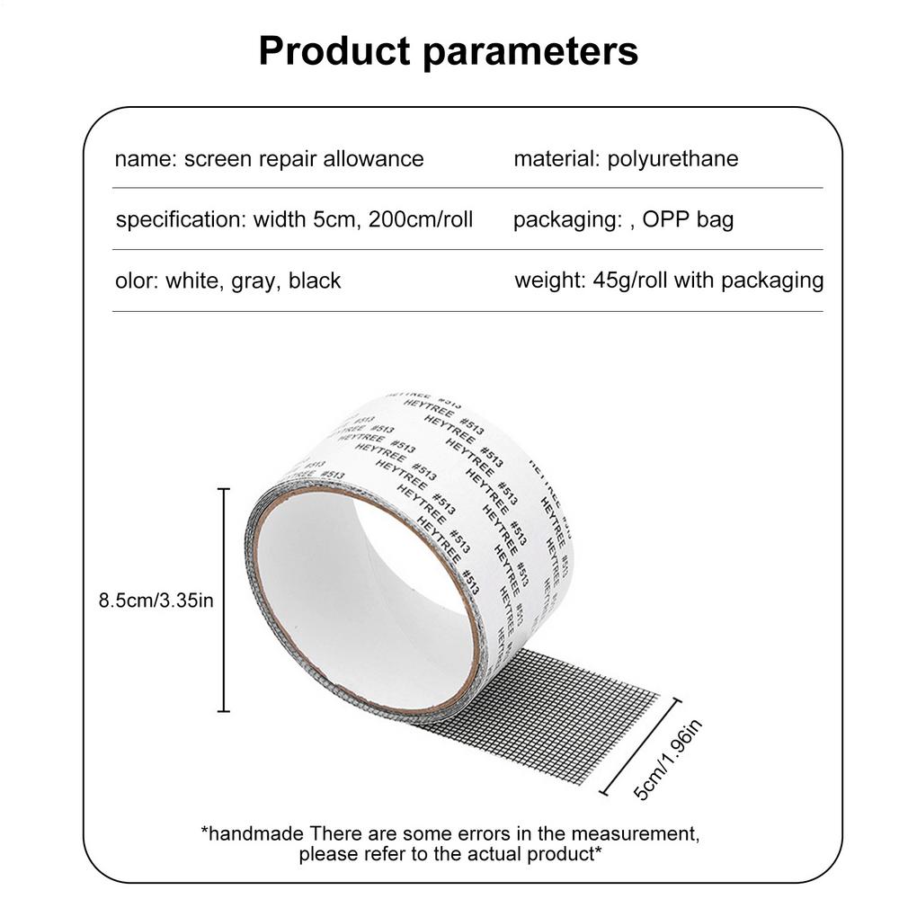 Window Mosquito Net Repair Tape Self-Adhesive Window Screen Repair Patch Strong Anti-mosquito Screen Door Repair Kit