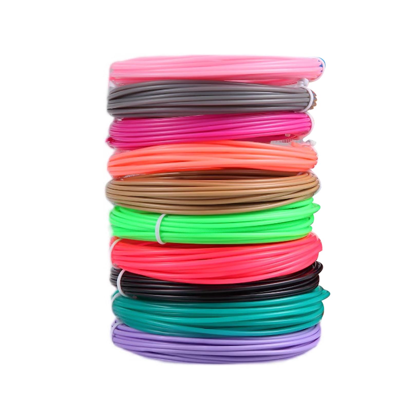 

3D Printing Pen Filament Refills 10/20 Colors 5m Each Color 75mm PLA 3d Pen Filament Refills