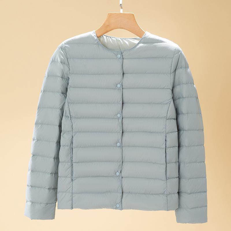 Arrivals Autumn Winter Warm Women White Duck Down Slim Jackets Female Fashion Ultra Lightweight Packable Puffer Coats
