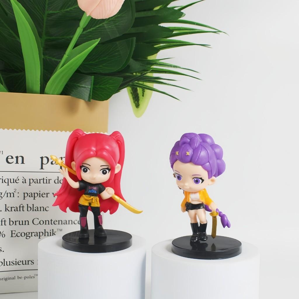 Kpop Demon Hunters Pvc Figurine Collection Set, Perfect Ornament For Fans And Collectors Home Office Decor