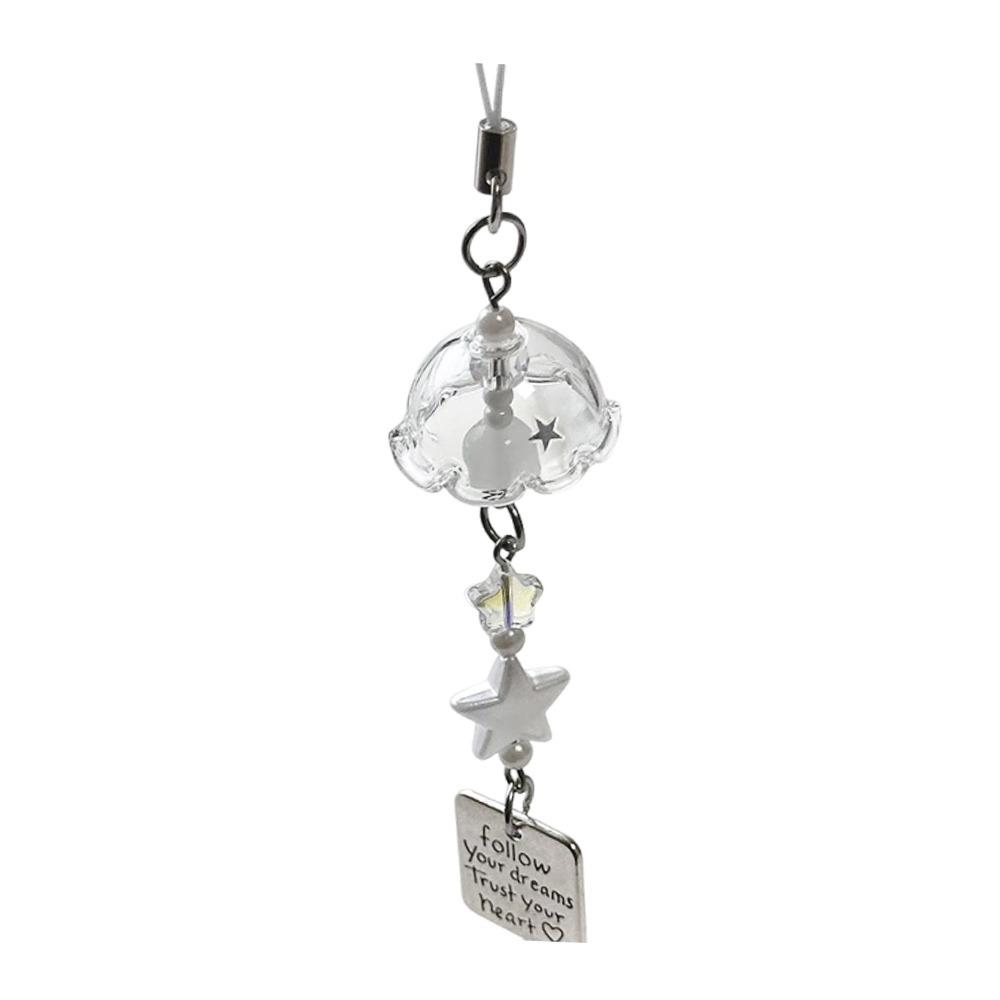 Green Lemon Persimmon Keychain Wind Chimes Beaded Keychain Cute Lemon Keychain  Key Ornament