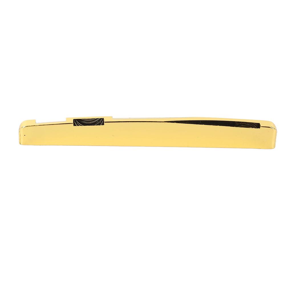 Acoustic Guitar Saddle Bridge Replacement Brass Metal Musical Instrument Accessories GL224 (1Pc)