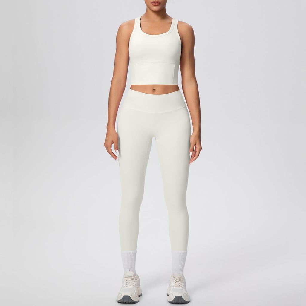 European Cloud-Feel Shock-Absorb I-Shaped Sports High-Waist Yoga Pants – Hip-Lifting and Tight-Fitting for Fitness and Running