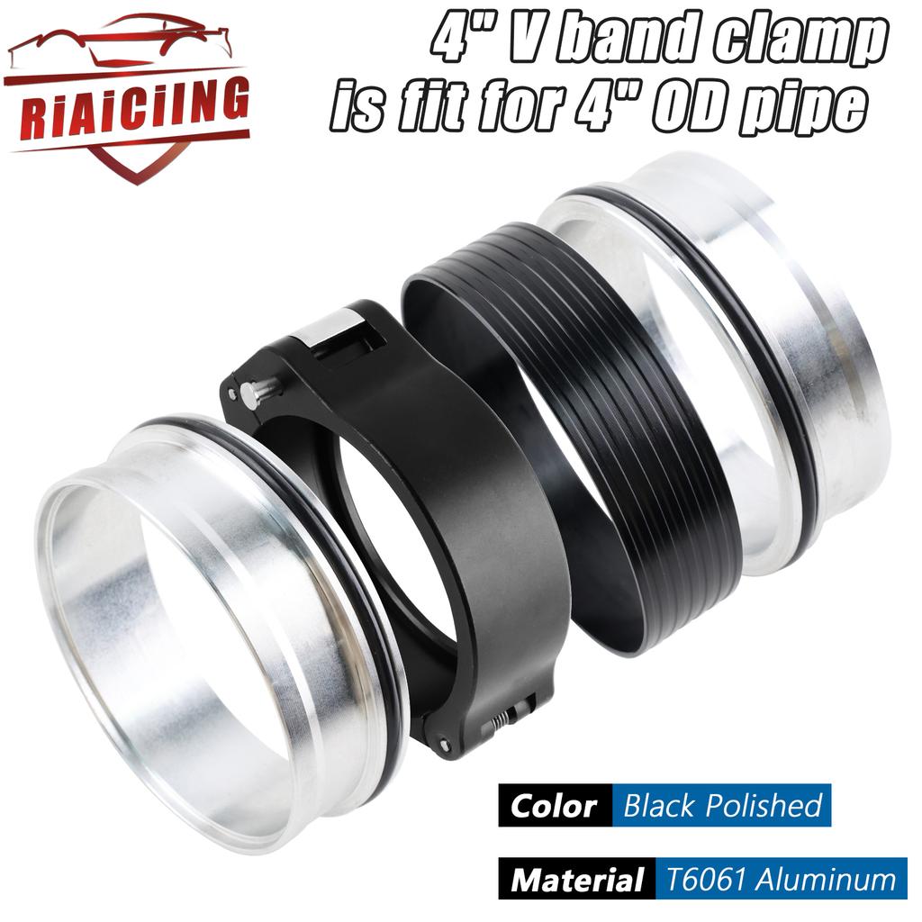 High Quality New Design Black 2/2.5/3.0/3.5/4 Inch O.D. Tubing HD Pinless Clamp Assembly 32516 Aluminum