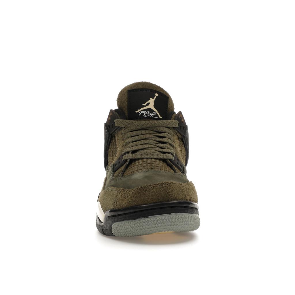 Air Jordan 4 Retro SE Craft GS Olive Kids Sneakers Green Medium-Olive Pale-Vanilla FB9928-200