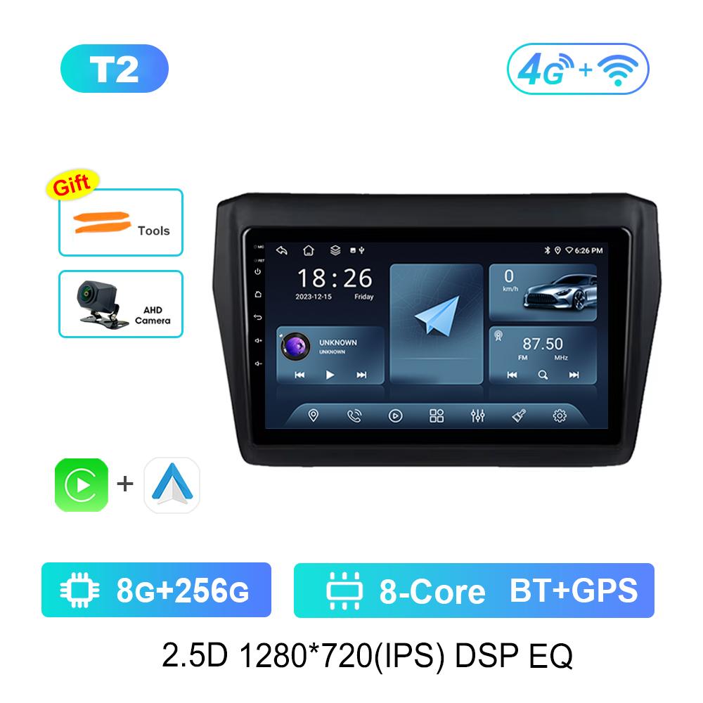 Android Car Radio Multimedia Video Player for Suzuki Swift 2017 2018 - 2019 GPS Navigation Bluetooth 4G WiFi GPS Navigation
