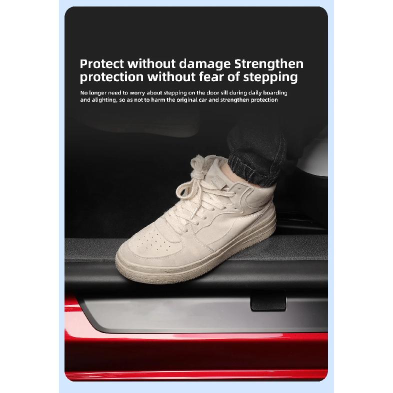 For Tesla Model 3 Highland Door Sill Strip Guard Door Threshold Protector Central Control Rear Air Condition Vent Anti-kick Pads