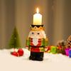 Christmas Candle Holder Nutcracker Candleholders Candlestick Table Decoration