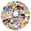 Entzückendes 50er Set Sanrio Sticker Kuromi für Gepäckdekor