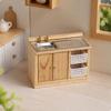 Miniature Furniture Wooden Dollhouse Sink Cabinet with Faucet Versatile