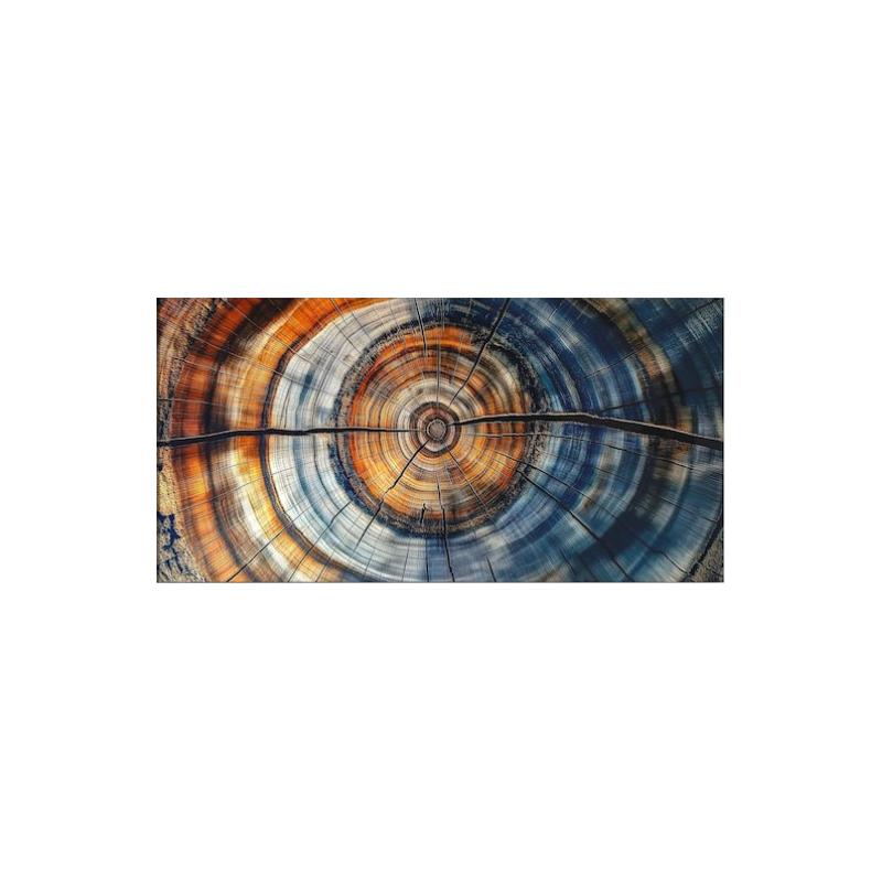 Office Decor -Abstract Tree Ring Canvas Art, Frameless Nordic Wall Decor for Living Room and Bedroom Decortions Gift