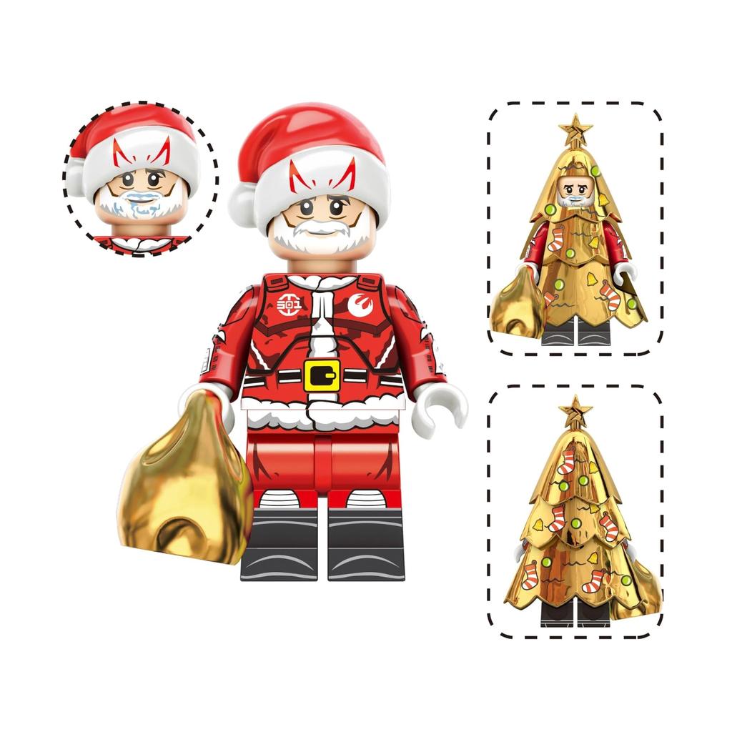 Christmas Series Holiday Building Block Figurines
