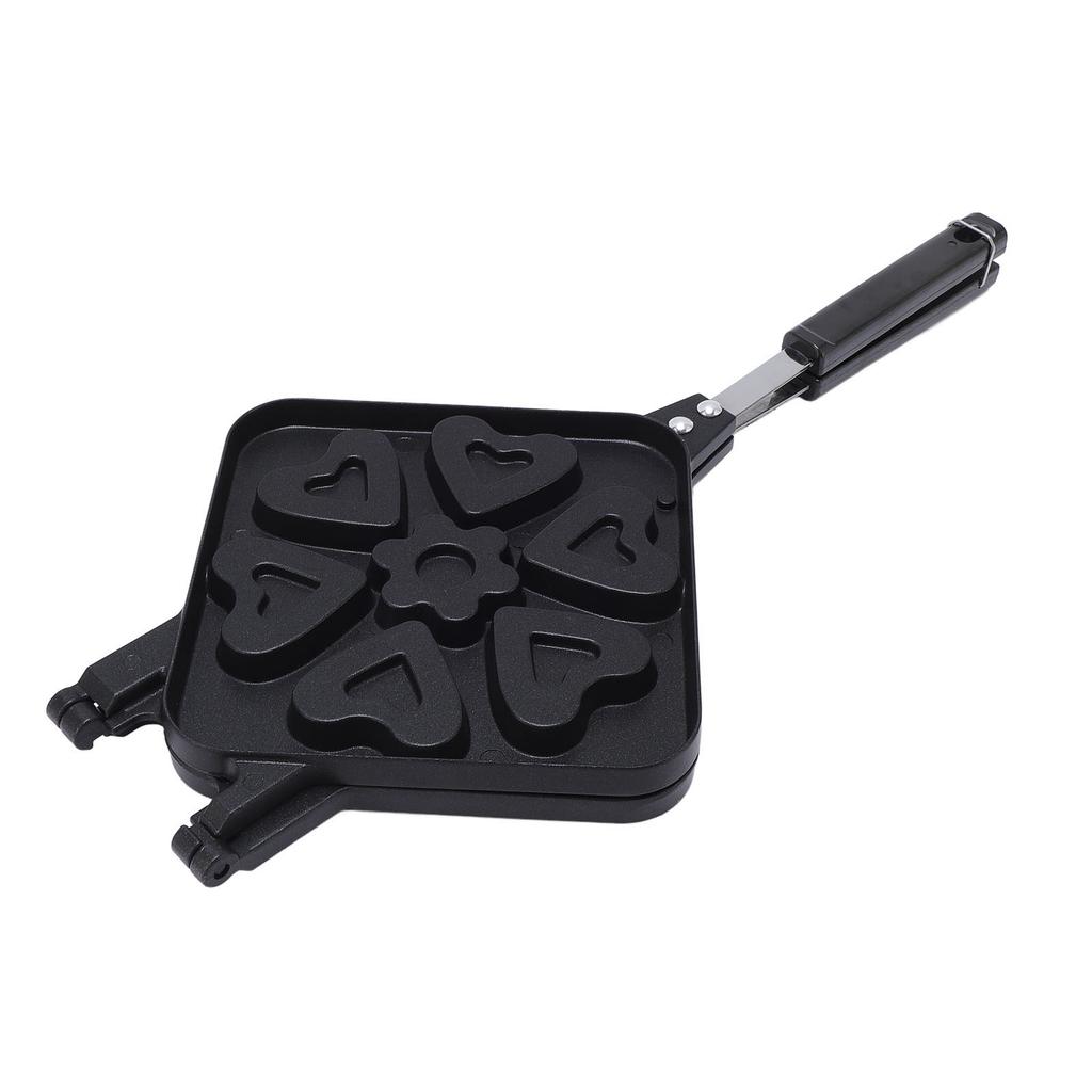 Heart Shape Waffle Maker Pan Non Stick Double Sided Baking Pan Breakfast Sandwich Maker Small Kitchen Appliances