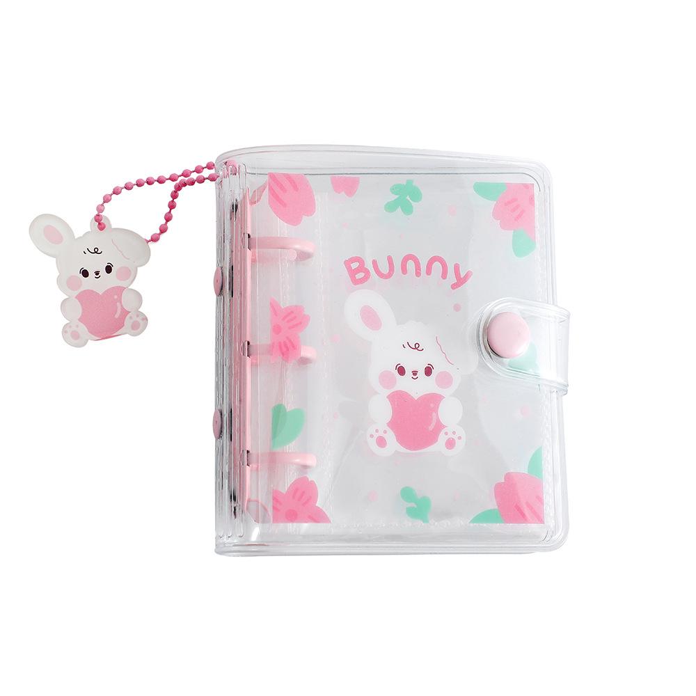 Korean PVC Cartoon Binder: 3-Ring Photo Album & Sticker Storage for DIY Journals & Card Collection