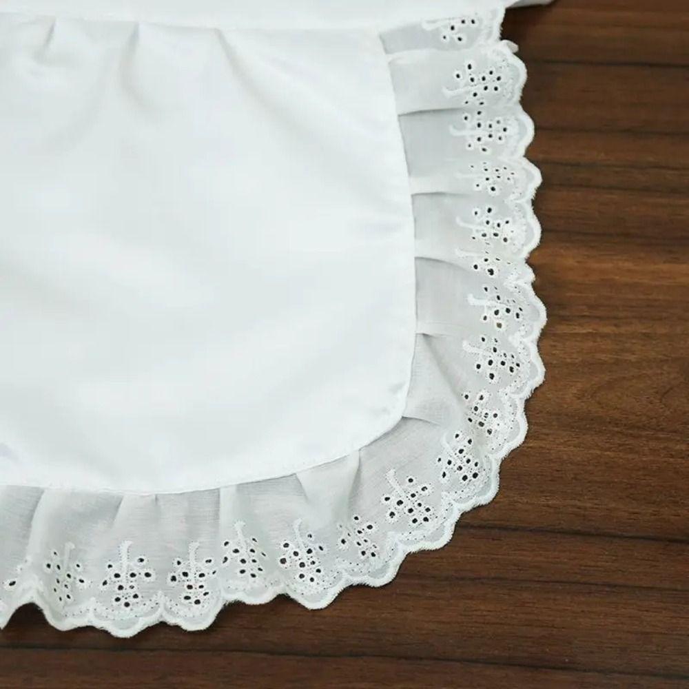 Șorț Lolita cu Talie Joasă Sexy Dantelă Gătit Bucătărie Șorț Nou Șorț de Menajeră Frumoasă Floare Cafenea