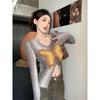 Butterfly Design Slim Fit Long Sleeve Knitted Sweater for Women - Autumn Collection