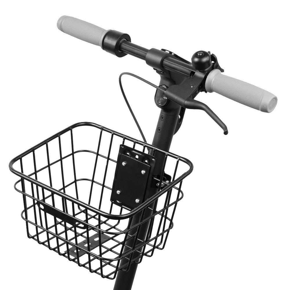 Universal Iron Tube Front Basket for Electric Scooters - Portable Storage Accessory