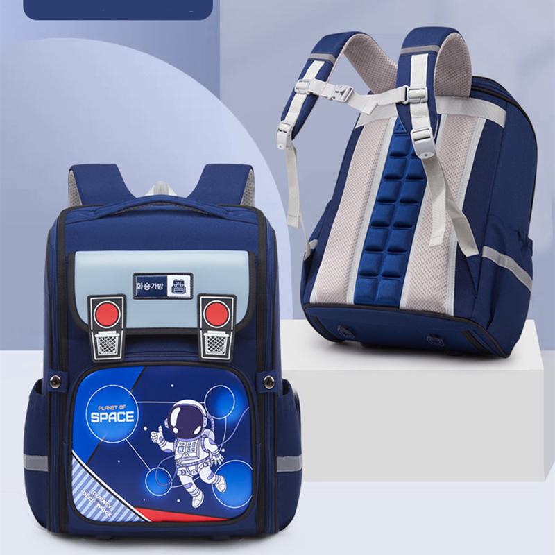 Astronaut Jongens Meisjes Schooltas Grote Capaciteit Oxford Stof Rugzak Voor Onderbouw Lichtgevend Mochilas Waterdichte Rugzak Met Rugbescherming Voor Kinderen
