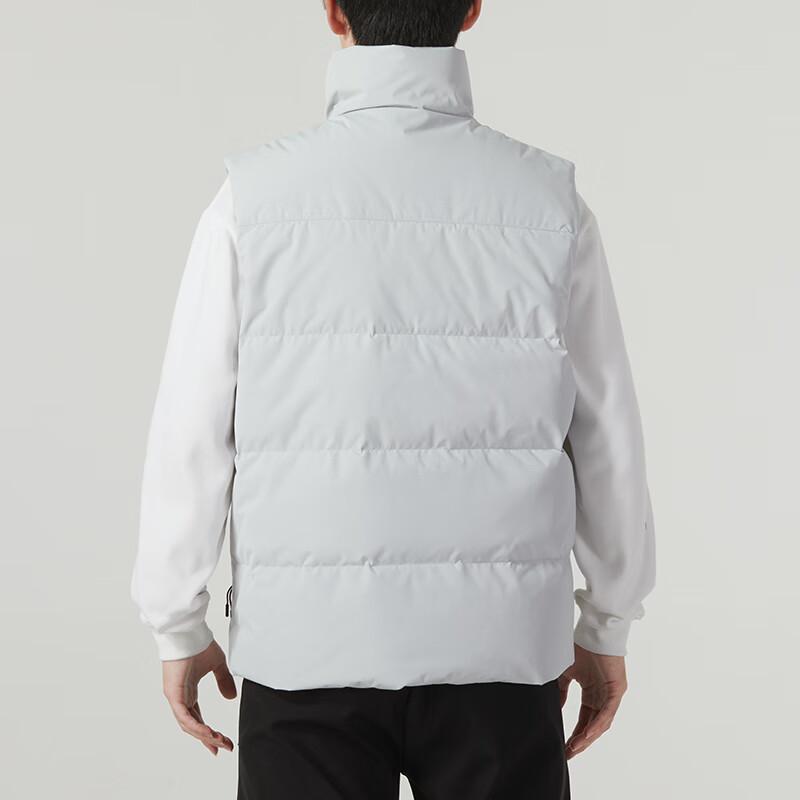 Under Armour Solid Color Stand Collar Outdoor Running Casual Down Vest Unisex Vest Gray 23600803-009