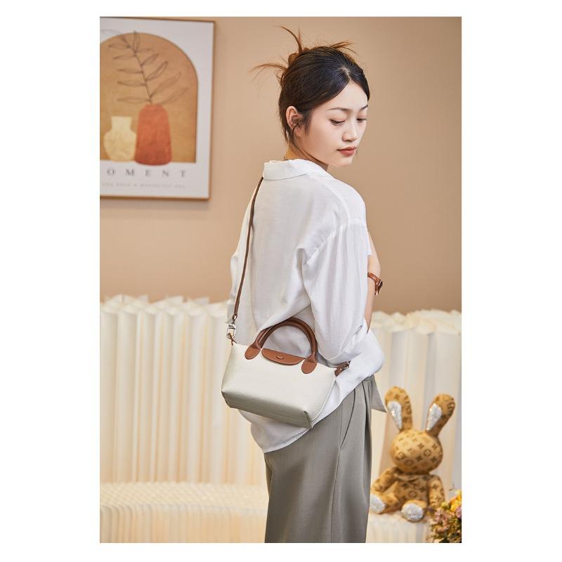 Summer Handbag, Leather Single-shoulder Bag for Women To Make Dumplings, Leather Crossbody Bag, Versatile Mini Bag