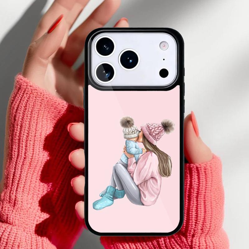 Fashion Super Mom Phone Case for iPhone 17 16 15 14 13 Pro Max Back Cover for 12 11 Pro Coque