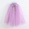 Girls Lightweight Sheer Princess Cape for Fantasy Dressing Up and Birthday Parties Soft Nylon Fabric Costume Accessory