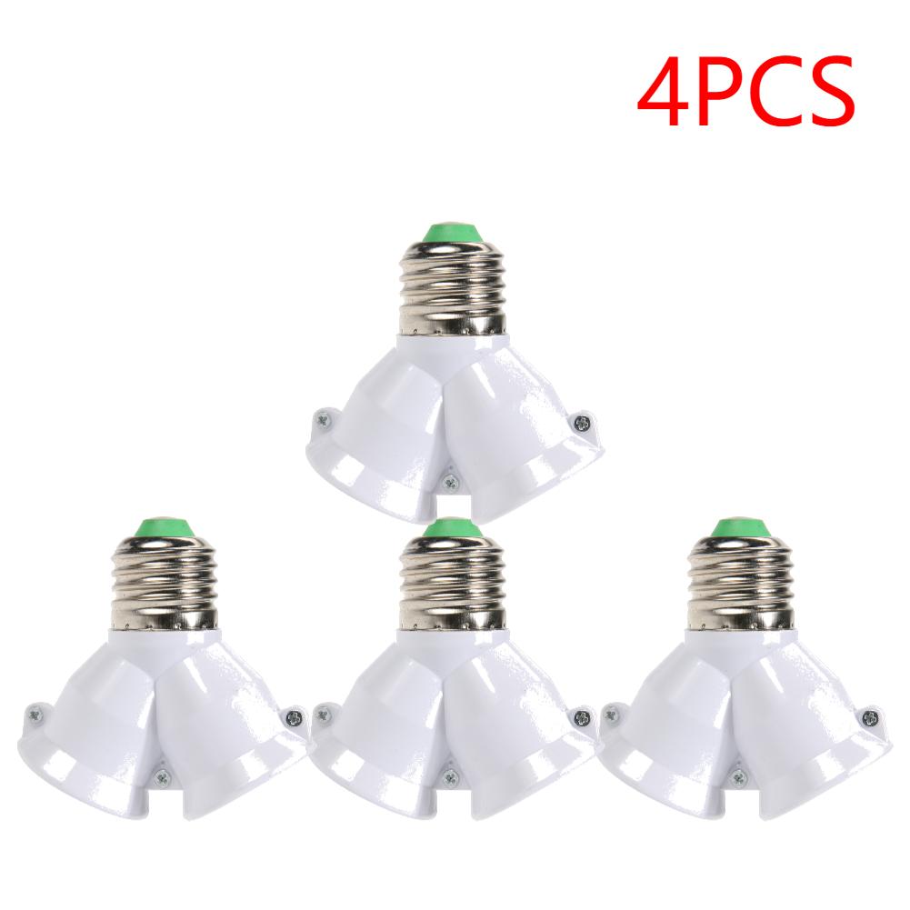 1-10PCS E27 Conversion Head Bulb Socket 2 in 1 lamp Holder Extender Distributor Converter Plug Light Base for LED Bulb Splitter