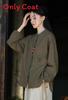 Spring 2026 Vintage Cotton Linen Shirt For Women With Colorblock Closure