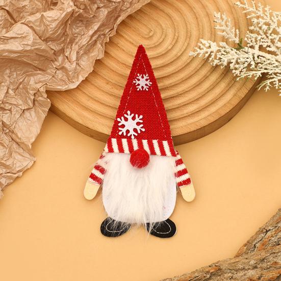 Christmas Tableware Holder Xmas Gnome Cutlery Holder Knife Fork Spoon Pouch Bag for Holiday Party Dinner Table Decor