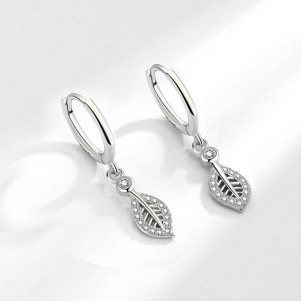 925 Sterling Silver Heart Hoop Earrings Stud Earrings Silver Women Star Butterfly Earrings for Women Jewelry Gift E357