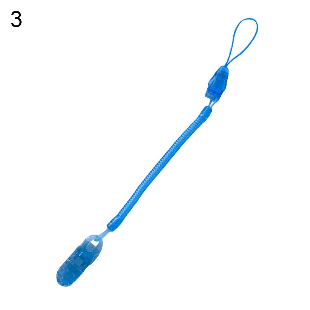 Infant Baby Dummy Pacifier Teether Soother Spring Nipple Clip Chain Strap Holder for Toddler Kids