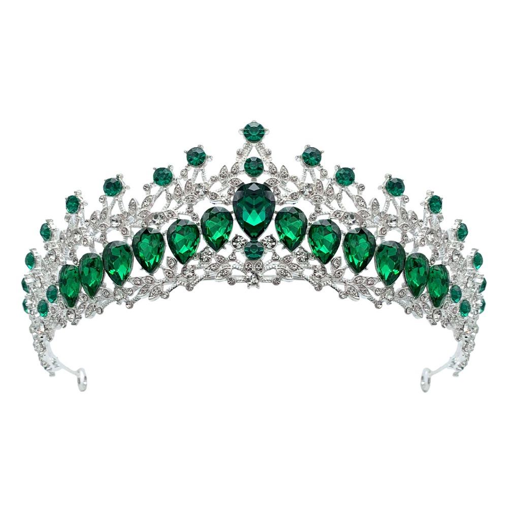 Luxury Zinc Zinc Alloy Princess Crown Shiny Bridal Headwear Trendy Girls Party Headbands  Themed Parties