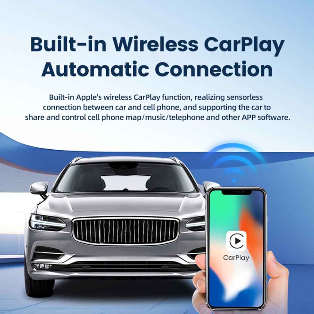 Mini SE Wireless Carplay Adapter USB-A/Tpye-C Plug Wired to Wireless Carplay Auto Smart Box