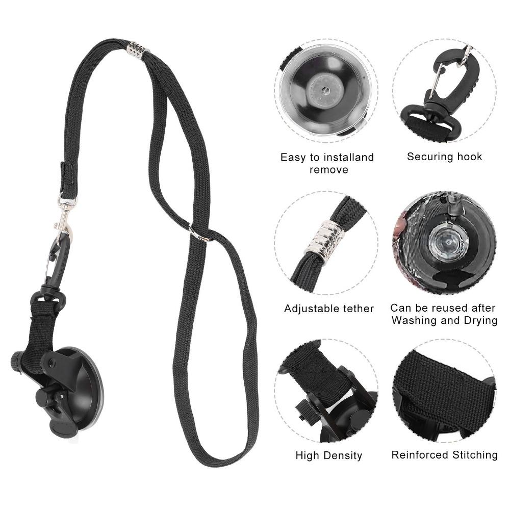Durable Adjustable Dog Bathing Tether Suction Cup Soft Nylon Pet Bathing Leash Cat Restraint Pet Grooming