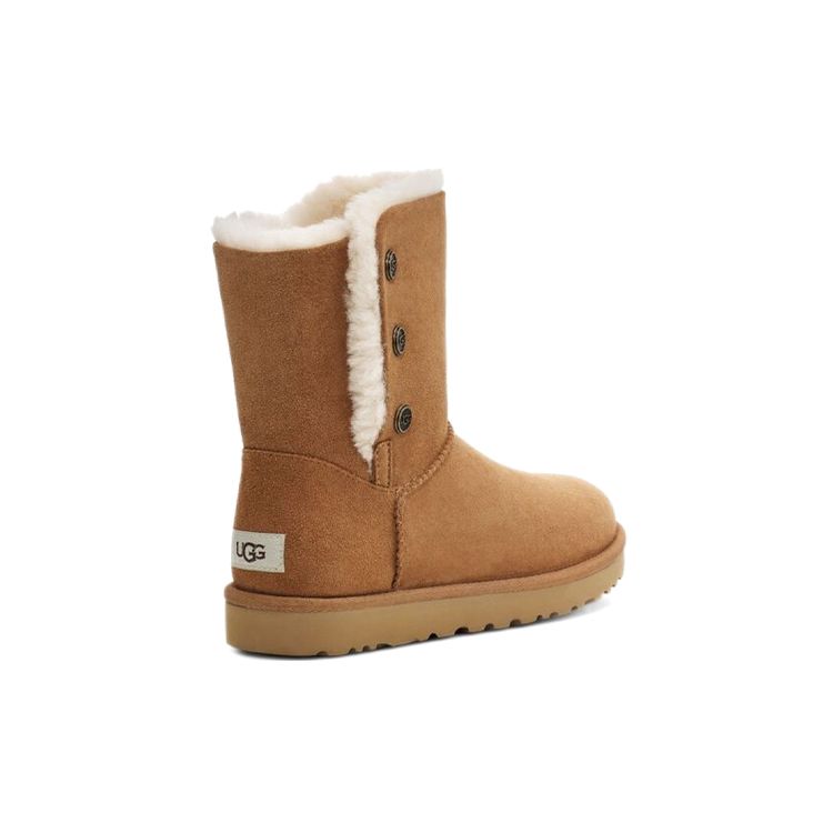 UGG Bailey Snaps Warm Durable Shock Absorbing Non-Slip Fashion Casual Plush Mid-Calf Snow Boots Women Boots Brown 1127151-CHE