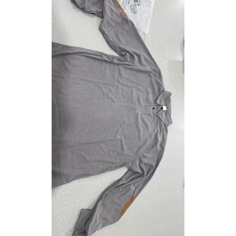 American Style Vintage Loose Fit Long Sleeve Polo Shirt For Men