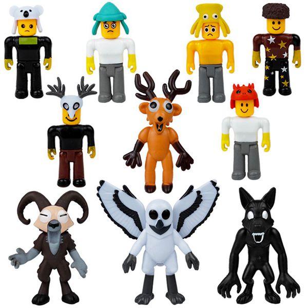 10 Pcs/Set Survival Game 99 Nights In The Forest Action Figures Monster Boss Elk Owl Wolf Goat PVC Model Collection Kid Gift Toy