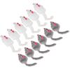 12 Pack Cat Mouse Toy Furry Interactive Play Mouse Toy for Indoor Cats and Kittens