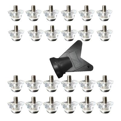 12Pcs Universals Aluminum Football Shoe Stud Replacement Soccer Cleats Football Boot Spikes for Soccer Shoes Enduring