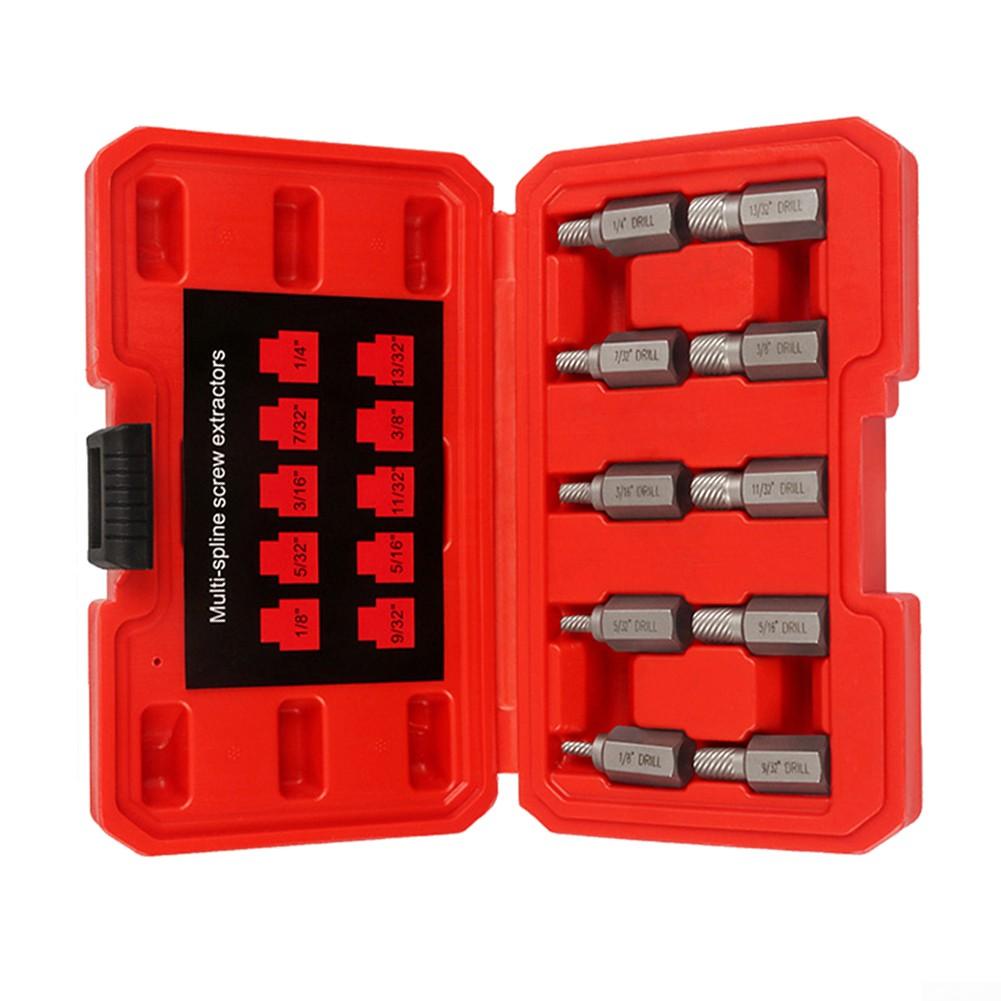 Hex Head Extractor Damaged Broken Bolt Screw Extractor Set