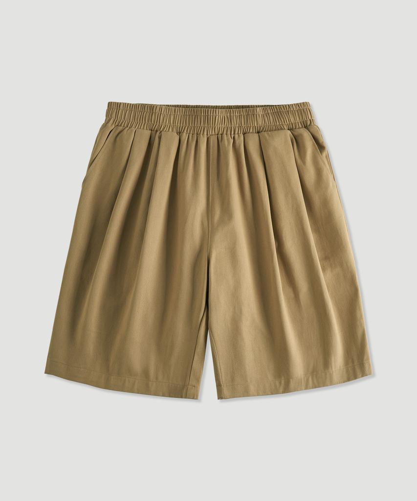 UNTAPPED STUDIO [2Pack] Bermuda Cotton Double-Pleated Wide Half Shorts 3 Colors