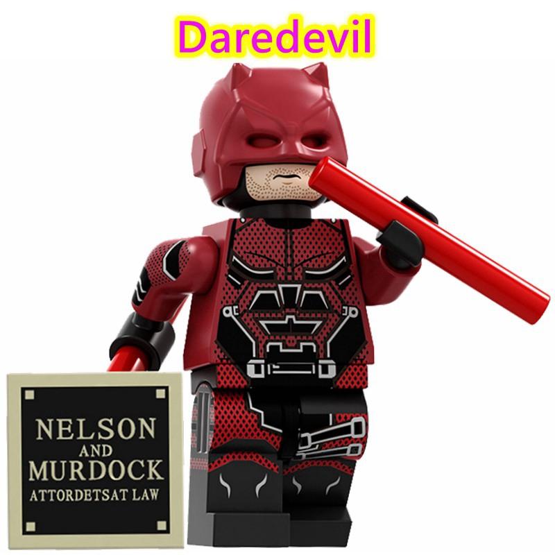 Kompatibel mit Minifiguren Marvel Daredevil Kingpin Iron Fist Bausteine Spielzeug für Kinder